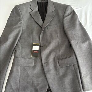 Gray European 2 Piece Suit